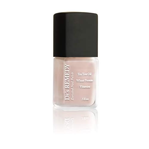 Dr.'s Remedy Enriched Nail Polish, Perfect Petal Pink with TOTAL Two-in-One Top and Base Coat Set 0.5 Fluid Oz Each