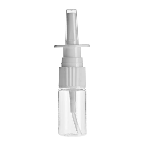 Bright Creations Clear Empty Nasal Spray Bottle - Travel-Ready Bulk Nasal Spray Bottles & Saline Rinse - Durable Leak-Resistant Empty Atomizer Containers - Pack of 24, 0.35 Fl Oz, Clear