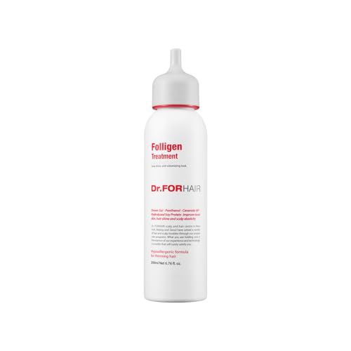 Dr.FORHAIR Folligen Treatment 6.76 fl oz 200 ml For Relieving Thinning Hair Care Shiny Increase Volume Strength Thickening Root Enhancer Paraben Silicone Sulfates FREE