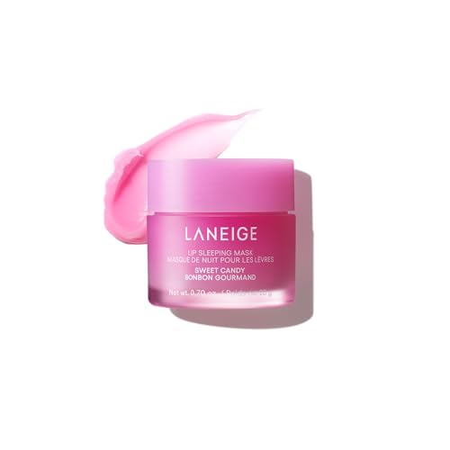 LANEIGE Lip Sleeping Mask Sweet Candy – Nourishing Hydrating Lip Treatment with Vitamin C, Shea & Murumuru Butter