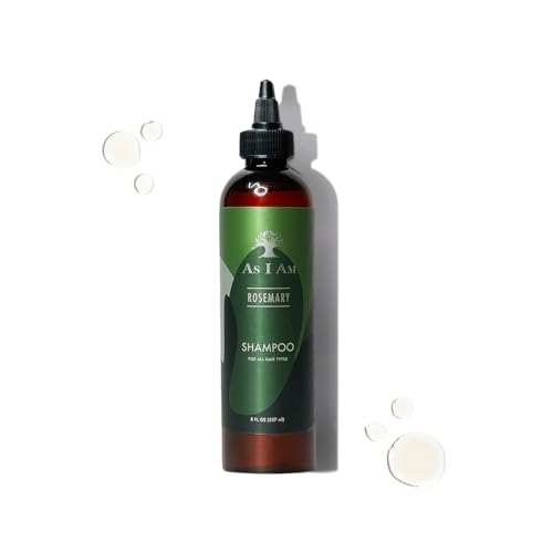 As I Am Rosemary Shampoo 8 oz - Scalp Treatment for Hair Density - with Biotin & Saw Palmetto (Pack of 2)