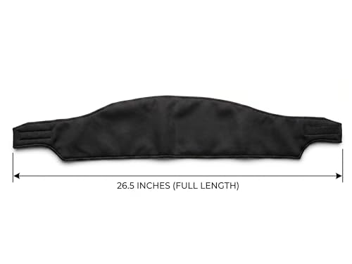 Donna Smooth Satin Hair Wrap – Breathable & Secure Fit, Black