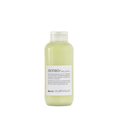 Davines MOMO Potion, Leave-In Combing Cream with Moisturizing Formula for Dry and Dehydrated Hair - Restores Hydration, Softness, and Shine with Melon Extract, Weightless, 5.07 Fl Oz