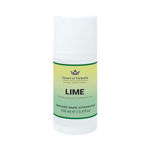 HENRI ET VICTORIA Lime Aftershave Balm Fragrance For Men Hand Made | Moisturizing and soothing | prevent and cure razor burns and irritation | 100ml