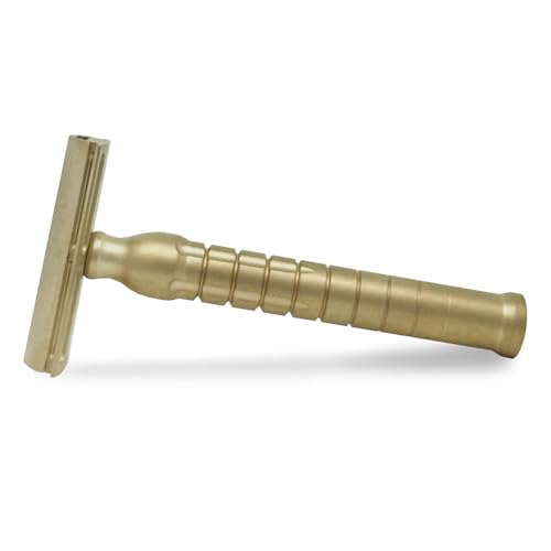 The Goodfellas¡¯ Smile Bayonetta CNC?Machined 100?% Brass Double?Edge Safety Razor ? Precision Comfort Shave Design, Sand?Blasted Satin Finish, Crafted in Italy