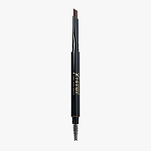 Xtreme Lashes Arch Defining Brow Pencil, Medium Brown, Waterproof, Smudge-Proof, Long-Lasting Makeup, Vegan, Angled Tip Eyebrow Pencil with Spoolie