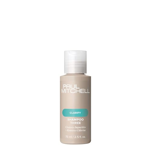 Paul Mitchell Shampoo Three, Clarifying Shampoo, Cleanses Impurities + Removes Chlorine, For All Hair Types, Great For Swimmers