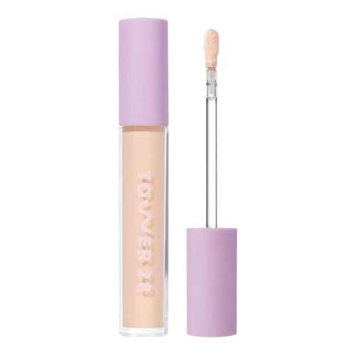 Tower 28 Beauty Swipe Serum Concealer - Hydrating Buildable Medium-Coverage Concealer with Skincare Benefits for Sensitive Skin - Shade 4.0 DTLA, Light with Cool Undertones, 0.22 Fl Oz