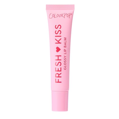 ColourPop Limited Edition Fresh Kiss Glossy Lip Balm - Hydrating Lip Care Enriched with Peptides, Hyaluronic Acid, Shea Butter & Vitamin E for an Ultra-Cushiony Formula - Candy Cane (0.49 oz)
