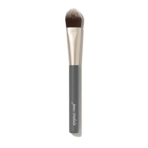 jane iredale Liquid Complexion Brush, Medium, Flat Cosmetic Brush for Allover Application of Cream & Liquid Makeup, Vegan, Cruelty Free