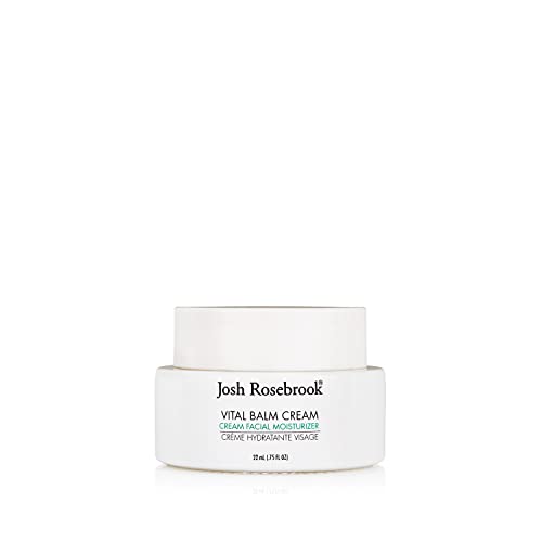 Josh Rosebrook Vital Balm Cream - High Performance Rich Facial Moisturizer, Protects Skin Barrier for All Skin Types Including Dehydrated and Mature. - 22mL - .75 Oz