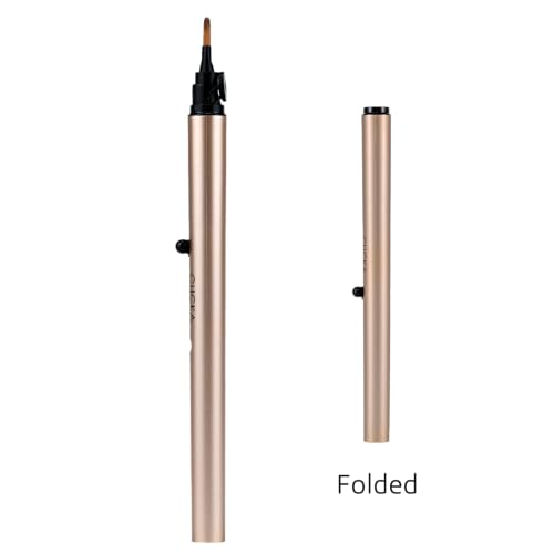 Retractable Lip Brush with Automatic Lid - Champagne Gold