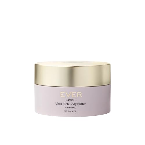 EVER Lavish Ultra Rich Body Butter ? Antioxidant & Vitamin-Infused Deep Moisturizing Cream for Softer, Firmer, Youthful-Looking Skin, 4 oz
