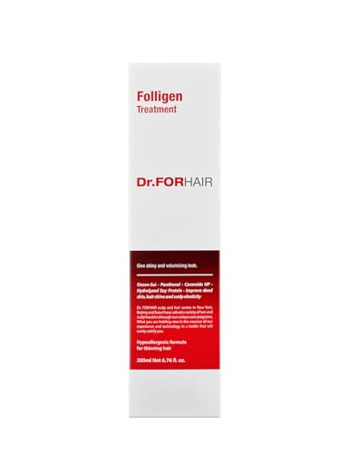 Dr.FORHAIR Folligen Treatment 6.76 fl oz 200 ml For Relieving Thinning Hair Care Shiny Increase Volume Strength Thickening Root Enhancer Paraben Silicone Sulfates FREE