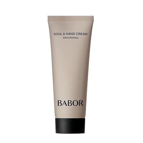 BABOR Soul & Hand Cream Hand Cream for Dry Hands, Anti-Ageing Moisturising Cream, Quick-Absorbing Hand and Nail Cream, Intensive Hand Care, with Hyaluronic Acid, Vegan, 100 ml