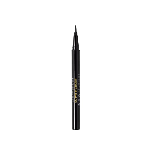 Arches & Halos Bristle Tip Pen - Full, Bold, More Defined Brows - Long-lasting, Smudge Proof, Pigmented Color - Vegan and Cruelty Free Makeup - Auburn - 0.02 fl oz