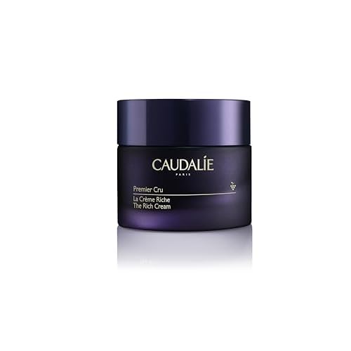Caudalie Premier Cru Skin Barrier Rich Moisturizer with Bio Ceramides and Hyaluronic Acid, Visibly Repairs Skin Barrier and Reduces the Look of Wrinkles, Deeply Moisturizing Face Cream, 1.6 oz
