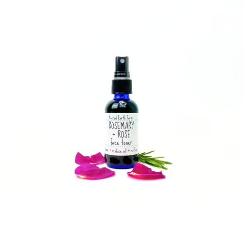 Rosemary and Rose Face Toner - 2 fl oz - Facial Mist for Oily Skin