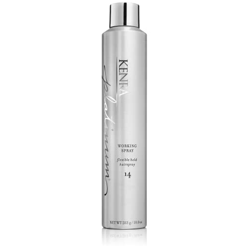 Kenra Professional Platinum Working Spray 14 | Flexible Hold Hairspray | Fast-Drying, Non-Sticky | Creates Volume & Texture | Leaves Hair With Frizz-Free Shine | All Hair Types
