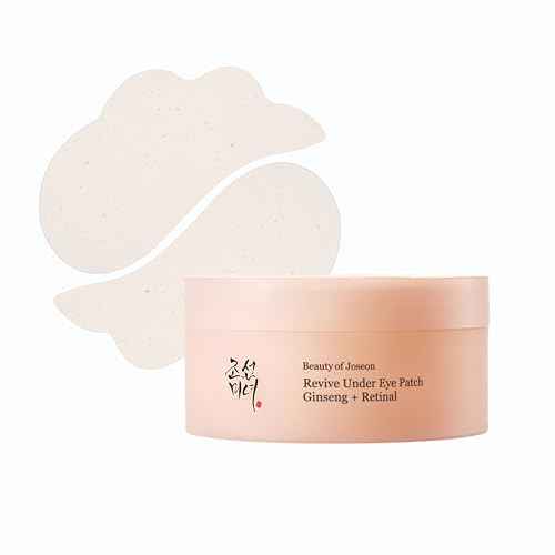 Beauty of Joseon Revive Under Eye Patch Retinal Ginseng for Puffy Under Eye Bag Masks Collagen Peptide Korean Skincare for Women and Men, 60 Sheets 30 Pairs