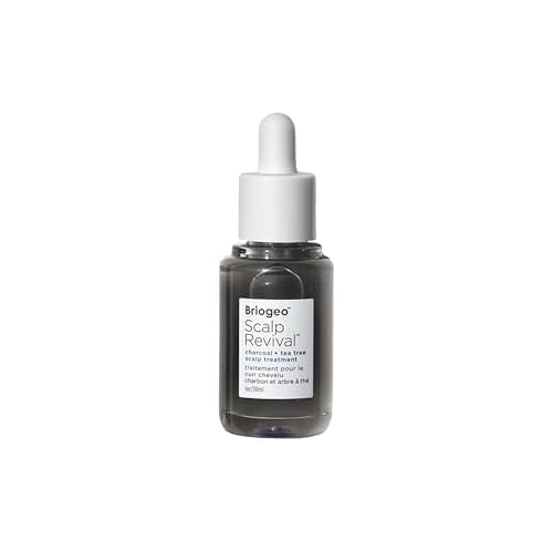 Briogeo Scalp Revival Charcoal + Tea Tree Scalp Treatment | Leave-In Serum for Dry, Flaky, or Itchy Scalp | Hydrating & Balancing | Vegan & Cruelty Free | 1 oz