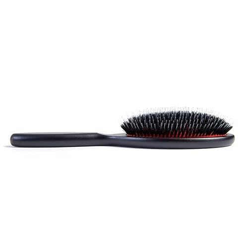 Premium German Hair Brush ? Wild Boar Bristle & Rounded Nylon Pin Hairbrush, Large Combination Brush for Women, Best for Smoothing Medium to Thick Hair, Handmade in Germany - Large Size