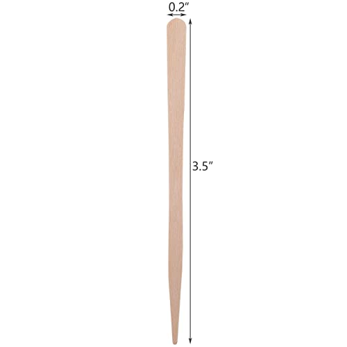 Hedume 2000 Pieces Wax Sticks, Wood Spatulas Applicator Craft Sticks, Small Wax Spatulas Hair Removal Eyebrow and Body