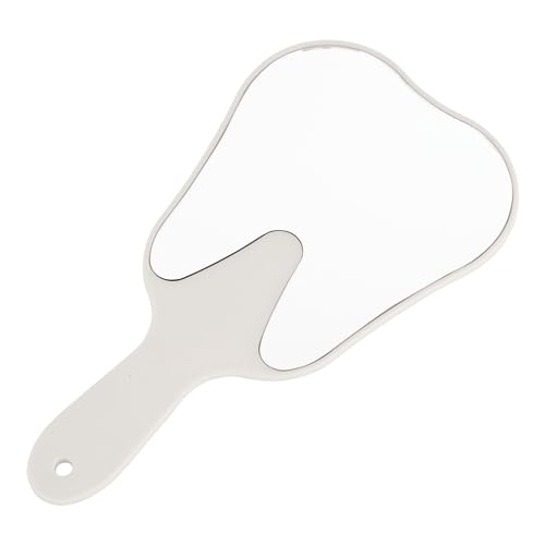 Tooth Shaped Handheld Mirror with Handle – Dental & Makeup