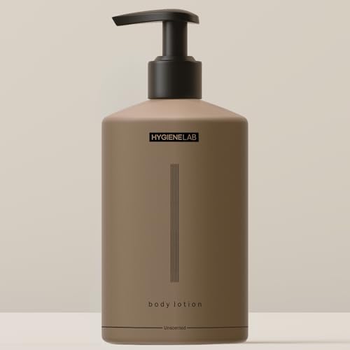 HygieneLab Body Lotion for Men ? EWG Verified, Ultra Hydrating, Non-Toxic, Fast-Absorbing, Fragrance-Free, Unscented, Paraben-Free, Sulfate-Free, Daily body lotion for Dry Skin & Sensitive Skin, 12oz