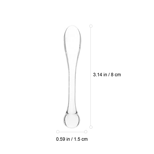 Beaupretty 15Pcs Acrylic Facial Mask Sticks and Makeup Spoons Set for Skincare Cream Scoops Cosmetic Spatulas Portable Beauty Massage Tools