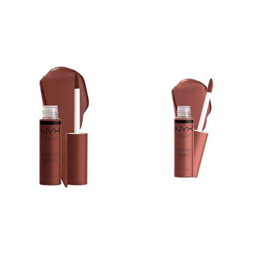 NYX Butter Gloss Lip Gloss Duo - Brown Sugar & Praline