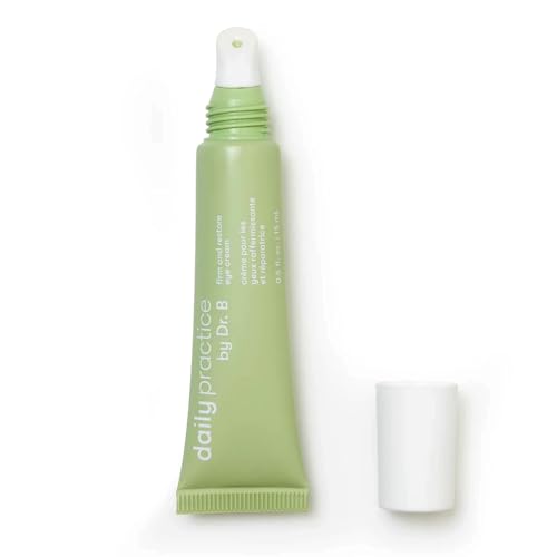 Daily Practice by Dr. B Firm and Restore Eye Cream - Anti-Aging Under Eye Cream with Peptides & Hyaluronic Acid - Brightening, Hydrating for Dark Circles & Puffiness - Paraben & Phthalate-Free - 15ml