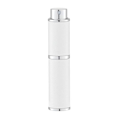 LISAPACK White Refillable Travel Perfume Atomizer 10ml Cologne Spray Bottle