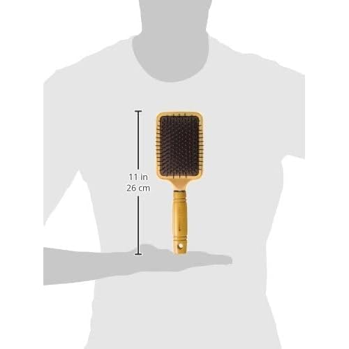 Mixed Chicks Paddle Brush with Hardened Plastic and Wood Handle