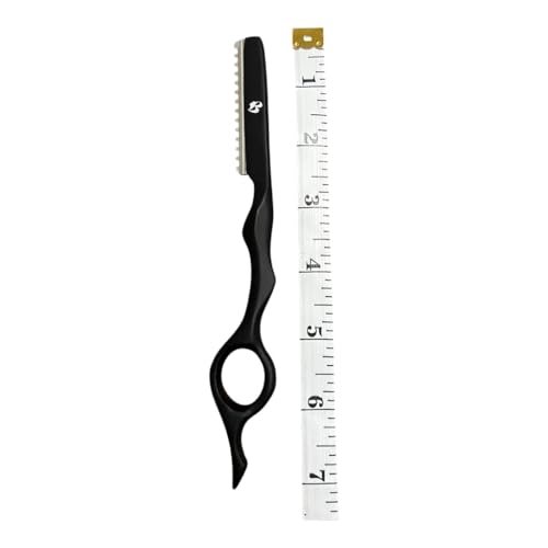 MIRACLE 7" Hair Styling Razor Kit ? Stainless Steel Cutting & Thinning Tool with Blade Safety Guard & Non-Slip Handle ? Texturizing & Feathering Razor for Salon & Home Haircuts