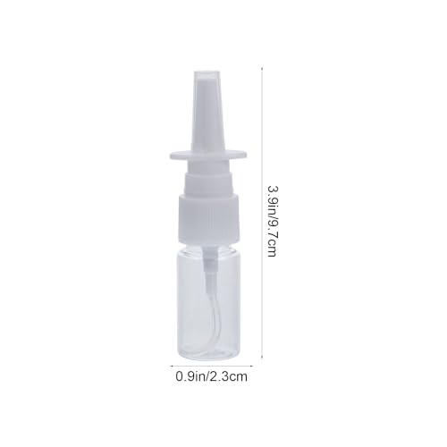 EXCEART 5 Pcs 10Ml Refillable Bottles Fine Mist Plastic Spray Bottles for Saline Solutions and Travel Use