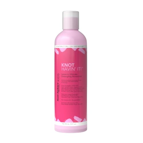 Aunt Jackie's Kids Knot Havin' It Leave-In Detangler Moisturizer 12 oz, Green Pack