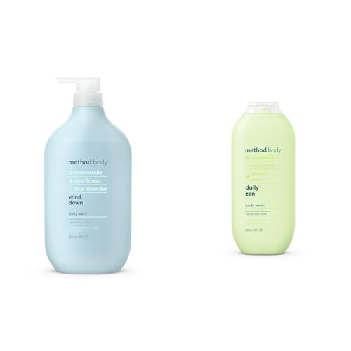 Method Body Wash Bundle - Wind Down 28 FL Oz and Daily Zen 18 oz