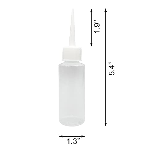 6-Pack 50ml Squeeze Applicator Bottles with Fine Tips