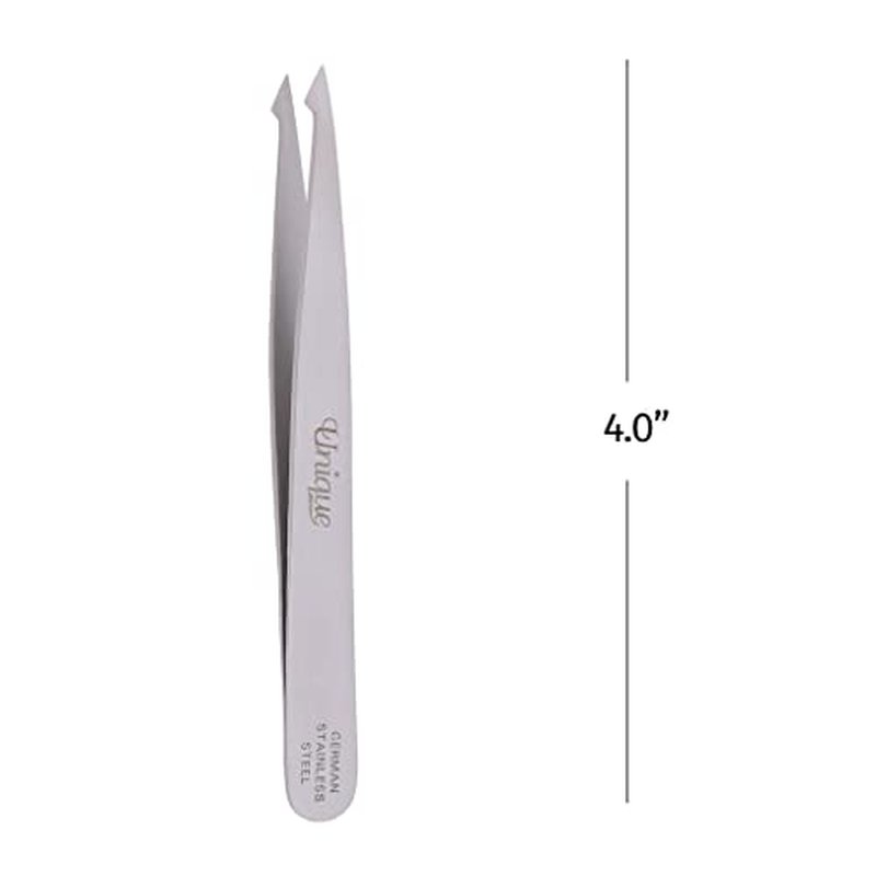 German Stainless Steel Twin Tweezers - Slant & Pointed Tips