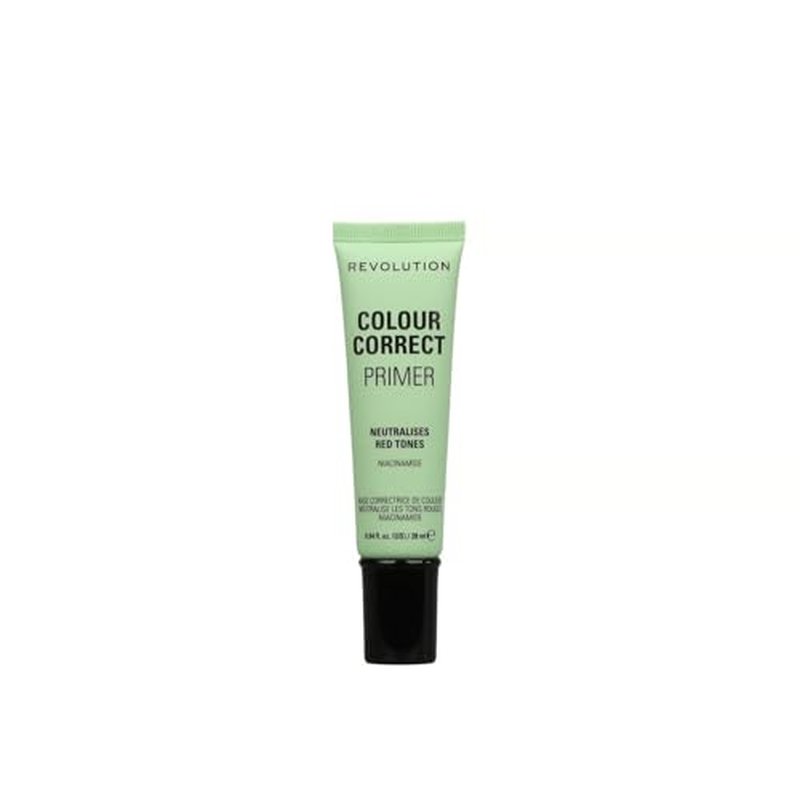 Makeup Revolution Color Correct Primer, Primer For Makeup, Balances Skin Tone & Neutralises Redness, Vegan & Cruelty-Free, 0.95fl.oz/28ml