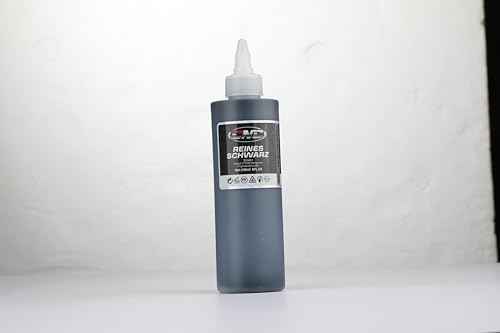 CNC 8oz Black Tattoo Ink Set 240ml Pure Black Vegan-Friendly Pigment Professional Tattoo Supplies for Lining, Shading, Blending Premium Skin-Safe Inks TI6003-240-001