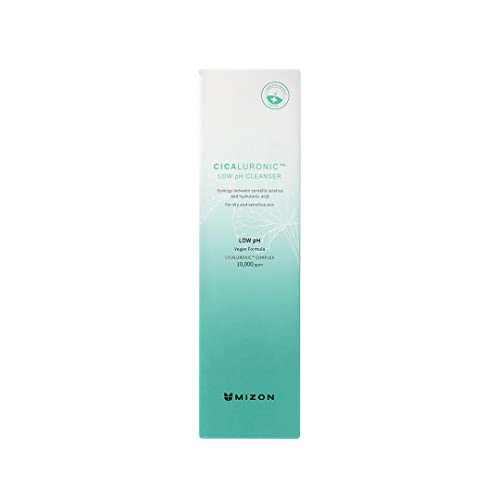 MIZON Cicaluronic Low pH Cleanser with Centella Asiatica Hyaluronic Acid BHA Sebum Care Blemish Care Dead Skin Cell Removal Korean Skincare (120ml/4.05fl oz)