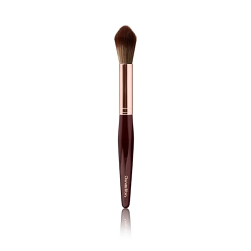 Charlotte Tilbury Powder & Sculpt Makeup Brush - Contour & Highlighter Brush for Precise Face Definition - Made with Hand-Pulled Bristles
