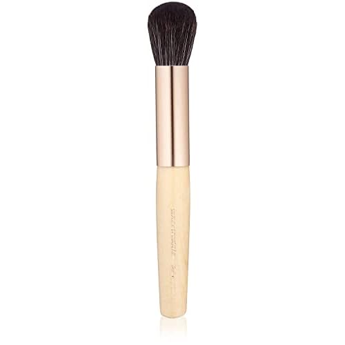 jane iredale Cheek Brush, Medium, Tapered Cosmetic Brush Applies and Blends Cream, Liquid, and Powder Makeup Products, Vegan, Cruelty Free
