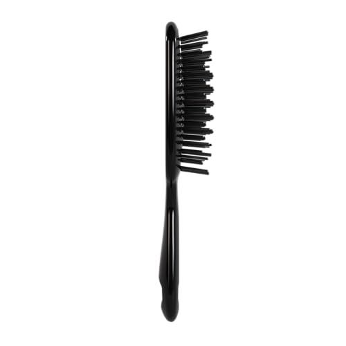 FHI Heat UNbrush Detangling Brush for Pain-Free Brushing on All Wet or Dry Hair Types — Durable DuoFlex Anti-Static Bristles, Lightweight Handle, Vented Hair Brush, Black