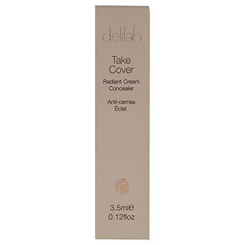 delilah - Take Cover Radiant Cream Concealer - Marble - Easily Blendable, Hydrating, Long-Lasting, Light Reflecting, Imperfections Corrector - Enriched with Vitamin E - Medium to Full Coverage-0.12 Oz