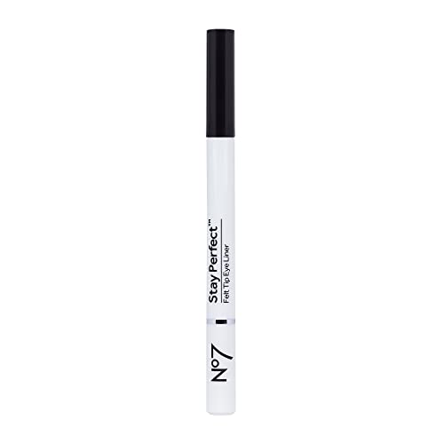 No7 Stay Precise Felt Tip Eyeliner Black - Cat Eye