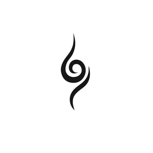 Anbu Tattoo, Ninja Spiral Shinobi Leaf Design, Kakashi Temporary Tattoo Anime Cosplay, Lasts Up To 2 Weeks