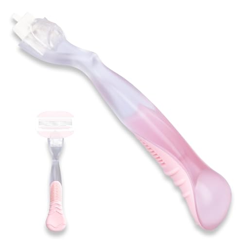 Pink Replacement Razor Handle for Venus Razors - Non-slip Ergonomic Grip